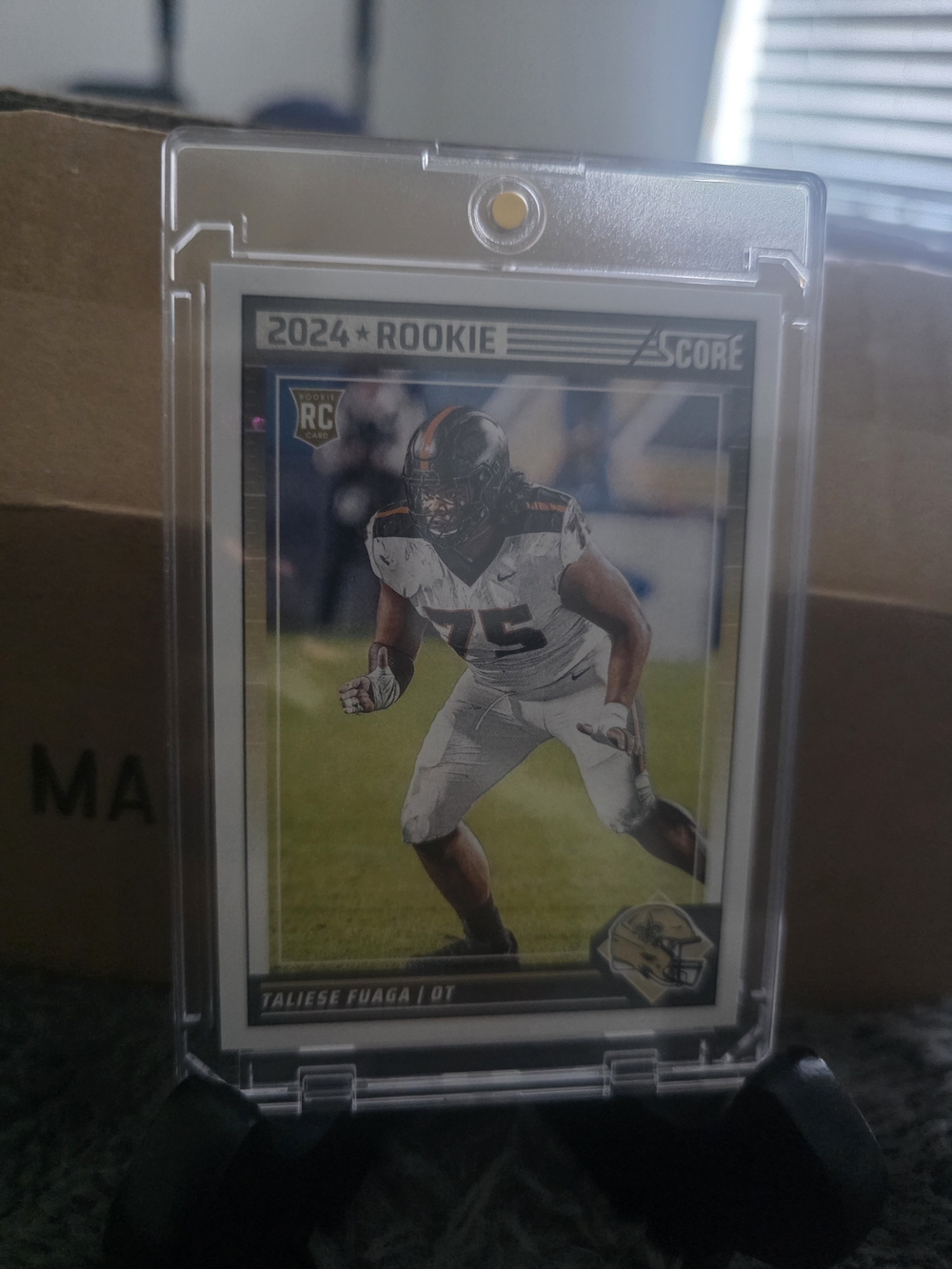 Score 2024 Rookie Taliese Fuaga (2) Card Lot- White/Black